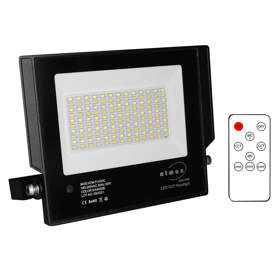 ΠΡΟΒΟΛΕΑΣ LED  SMD 50W CCT  4 ΣΕ 1